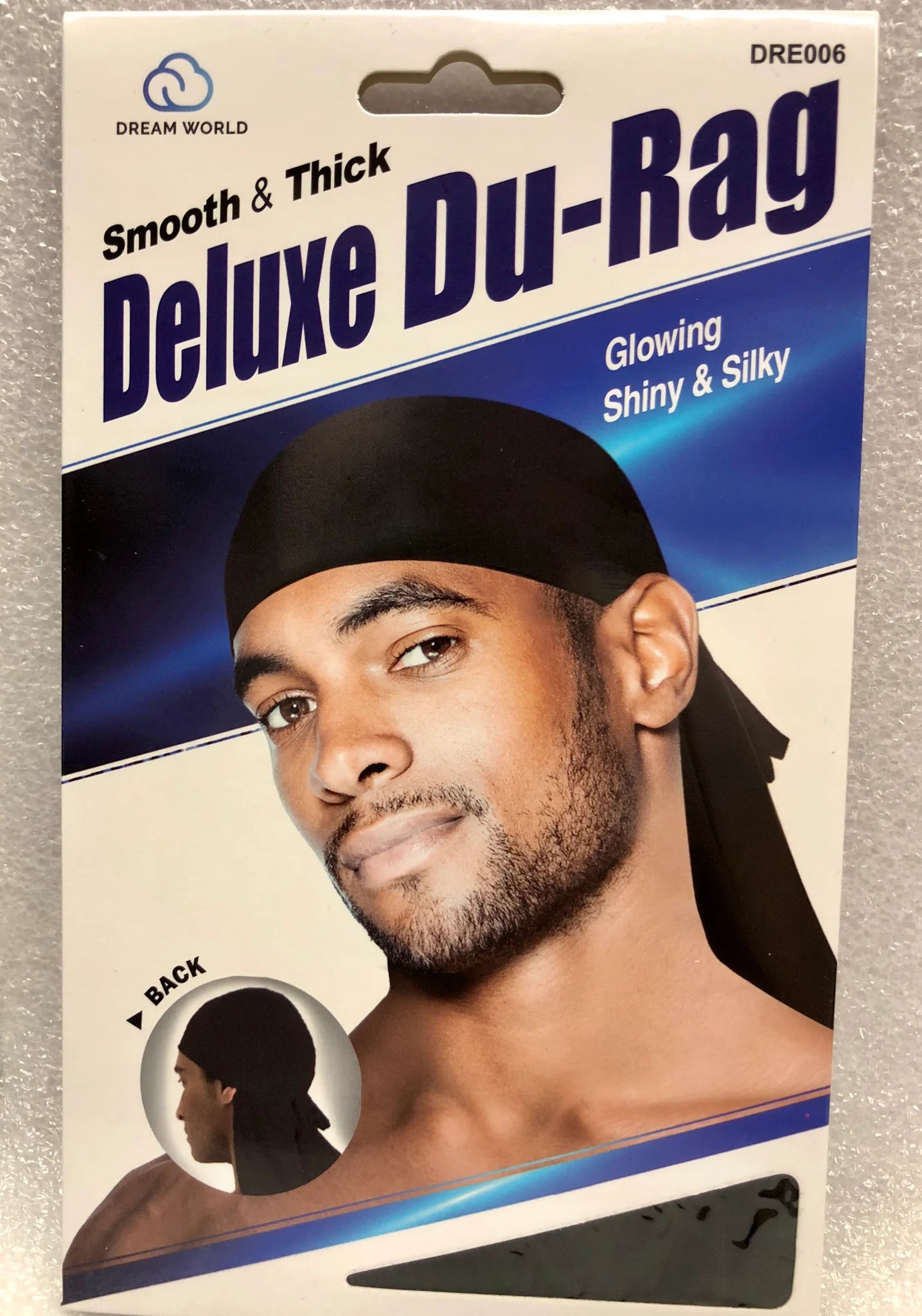 Dream Smooth and Thick Deluxe Du Rag Black #006 - Dozen Pack