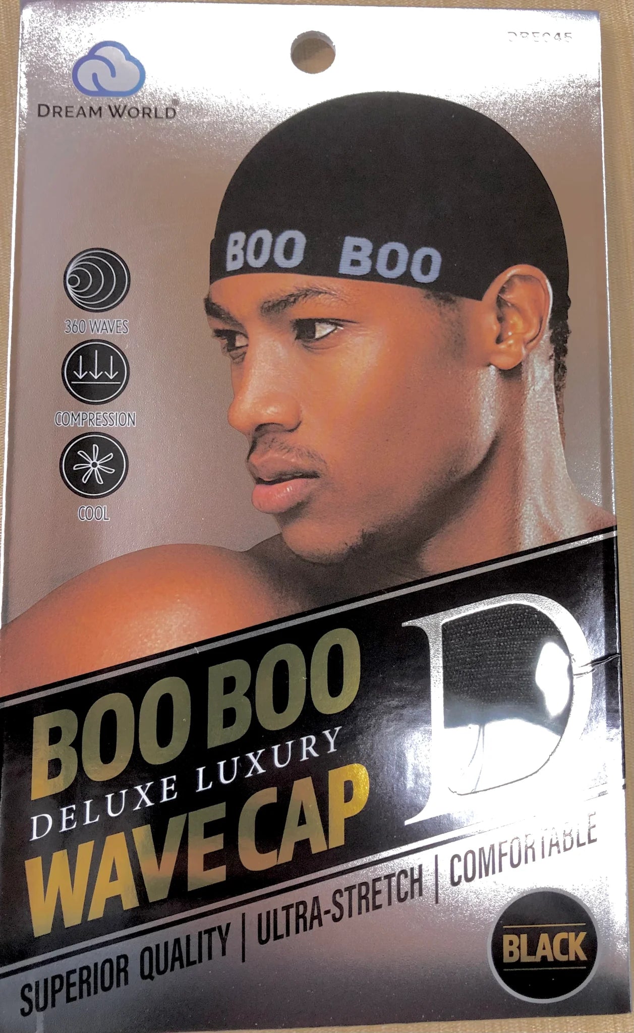Dream World BooBoo Wave Cap – Black & White nylon stocking cap dozen pack