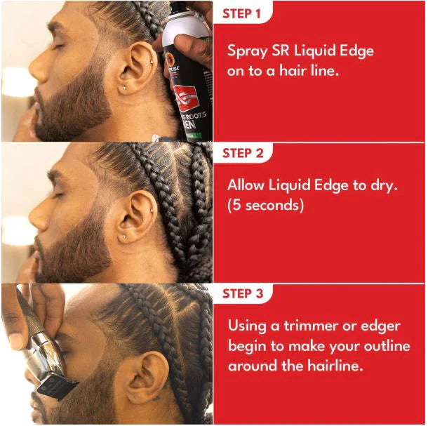 Ebin Strong Roots Liquid Edge Spray 180ml barber hairline enhancement spray