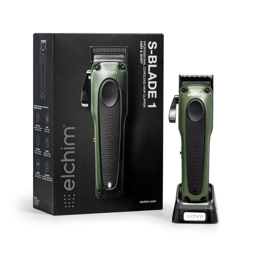 Elchim S-Blade 1 Professional Cordless Clipper with DLC Titanium Blade
