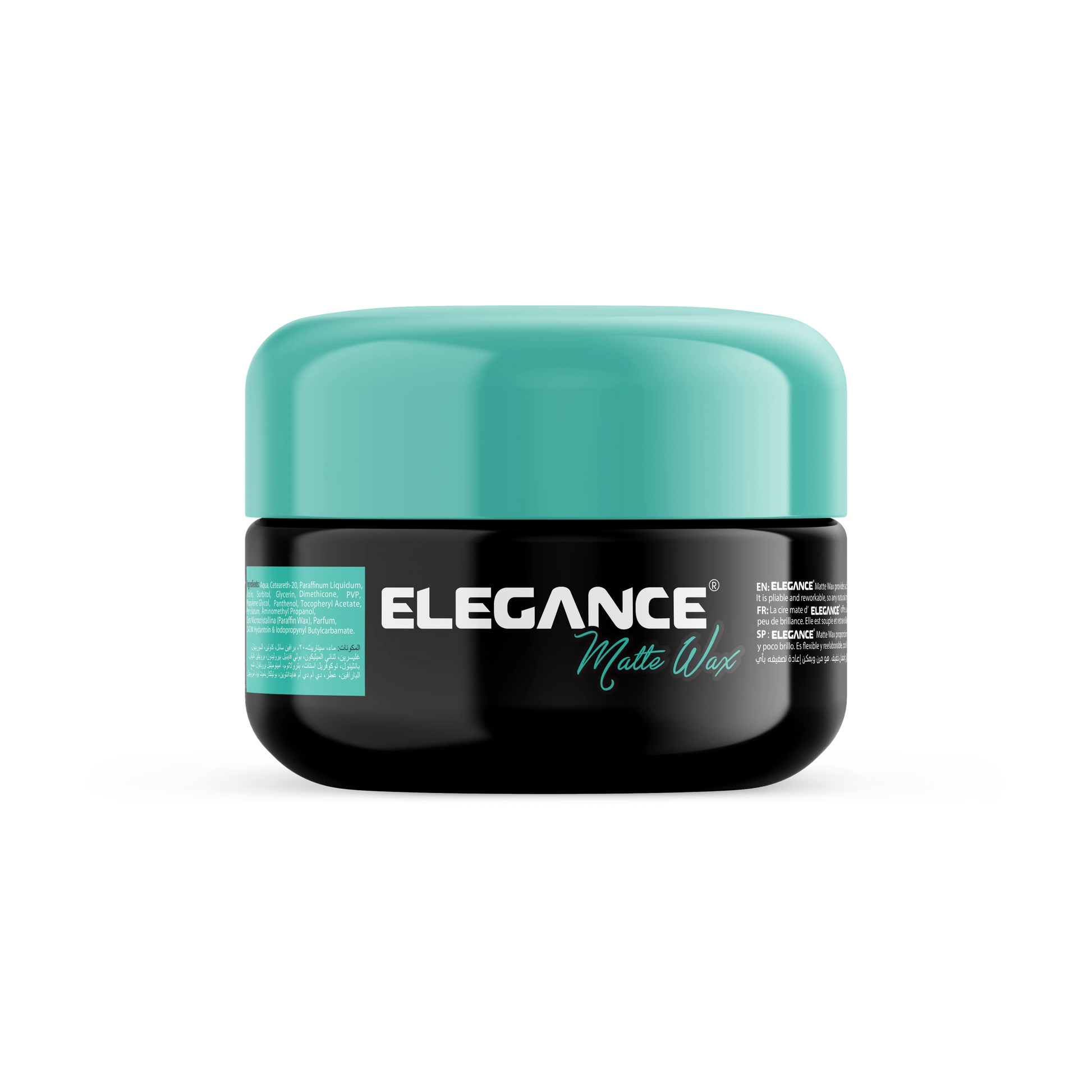 Elegance Matte Wax 3.4oz – Medium Hold Natural Finish Hair Wax