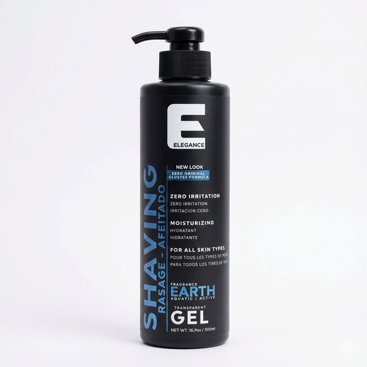 Elegance transparent shaving gel 500 ml professional barber