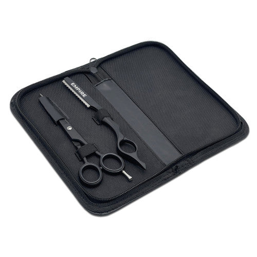 Empire Black Plasma Shear and Thinning Razor Duo Set
