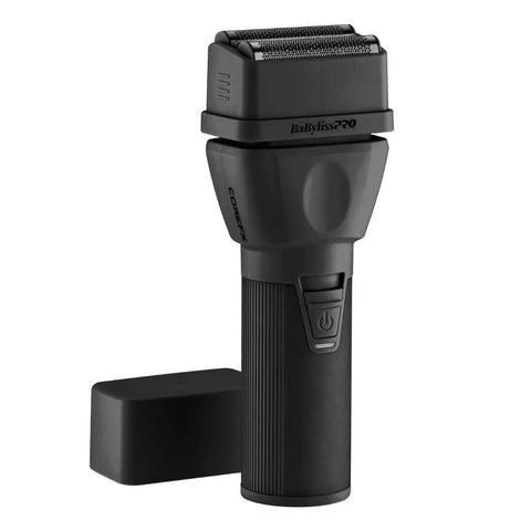 BaBylissPRO CoreFX FX75FS2MB Matte Black double foil shaver front product view