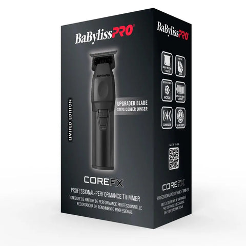 BaBylissPRO CoreFX FX76MB Matte Black trimmer front product view