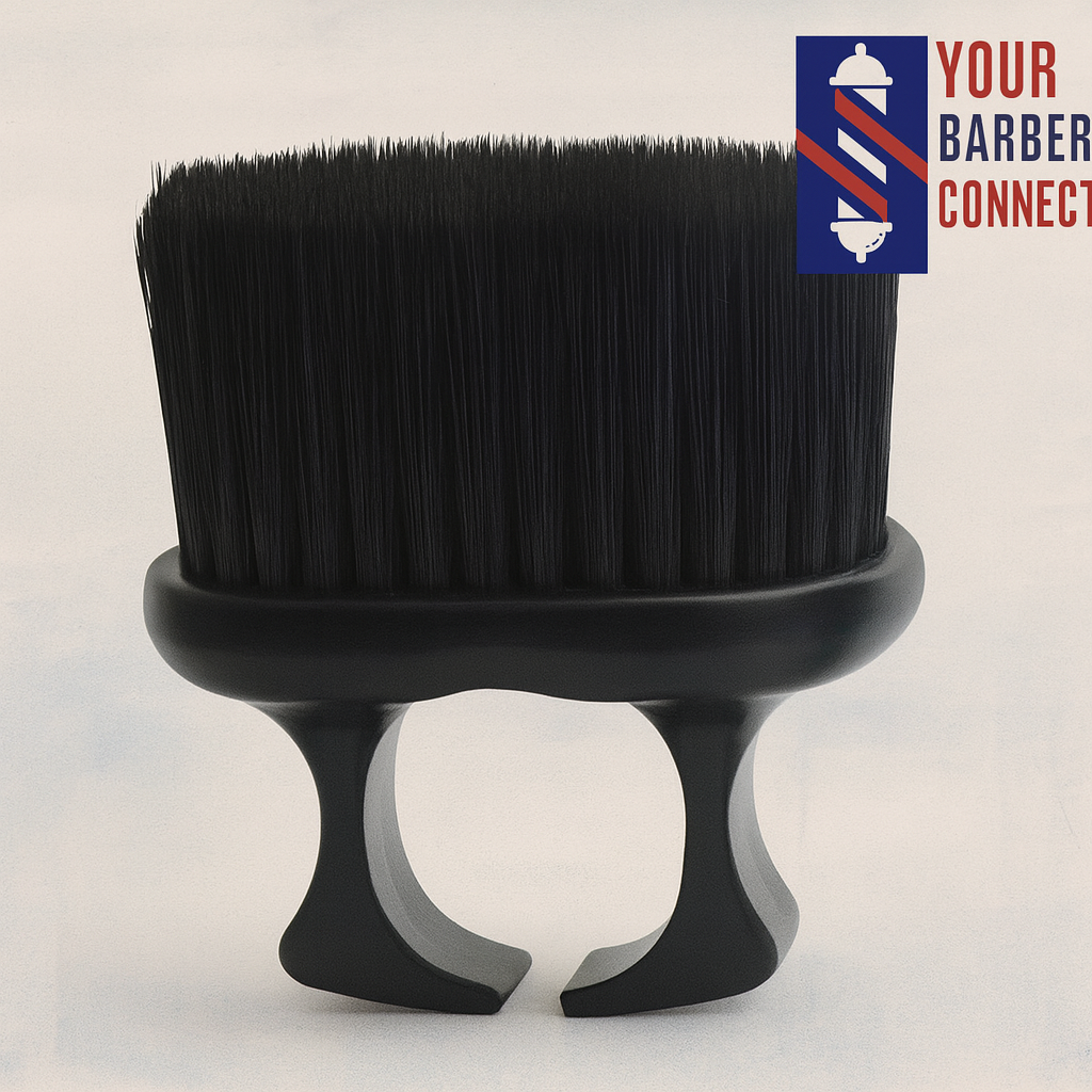 Fade Knuckle Brush ergonomic barber tool black