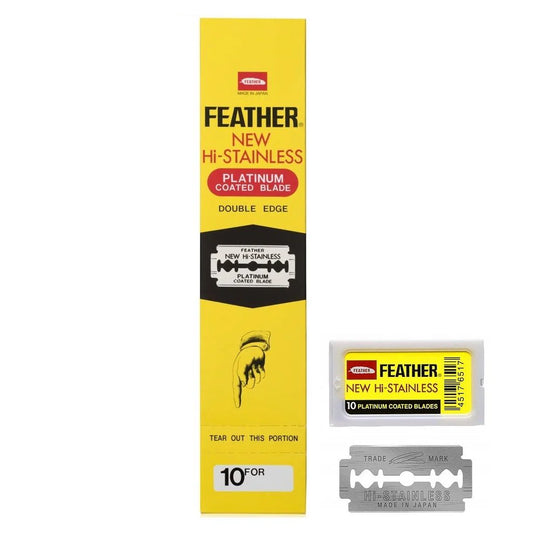 Feather Hi-Stainless double edge razor blades 200 pack