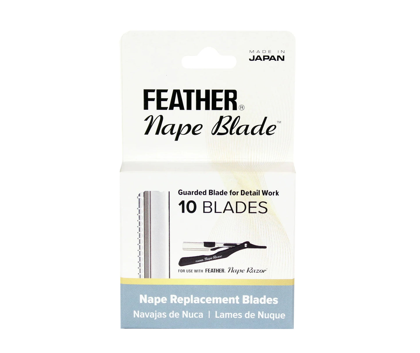 Feather nape and body razor blades guarded pack