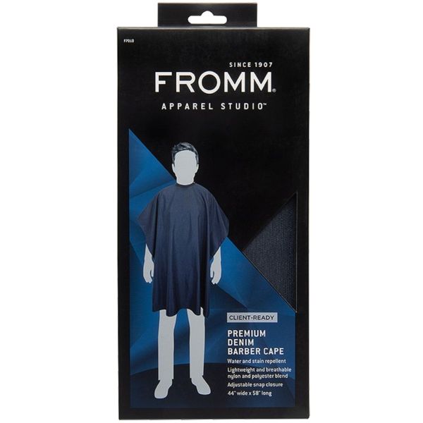 Fromm Studio premium denim barber cape F7010