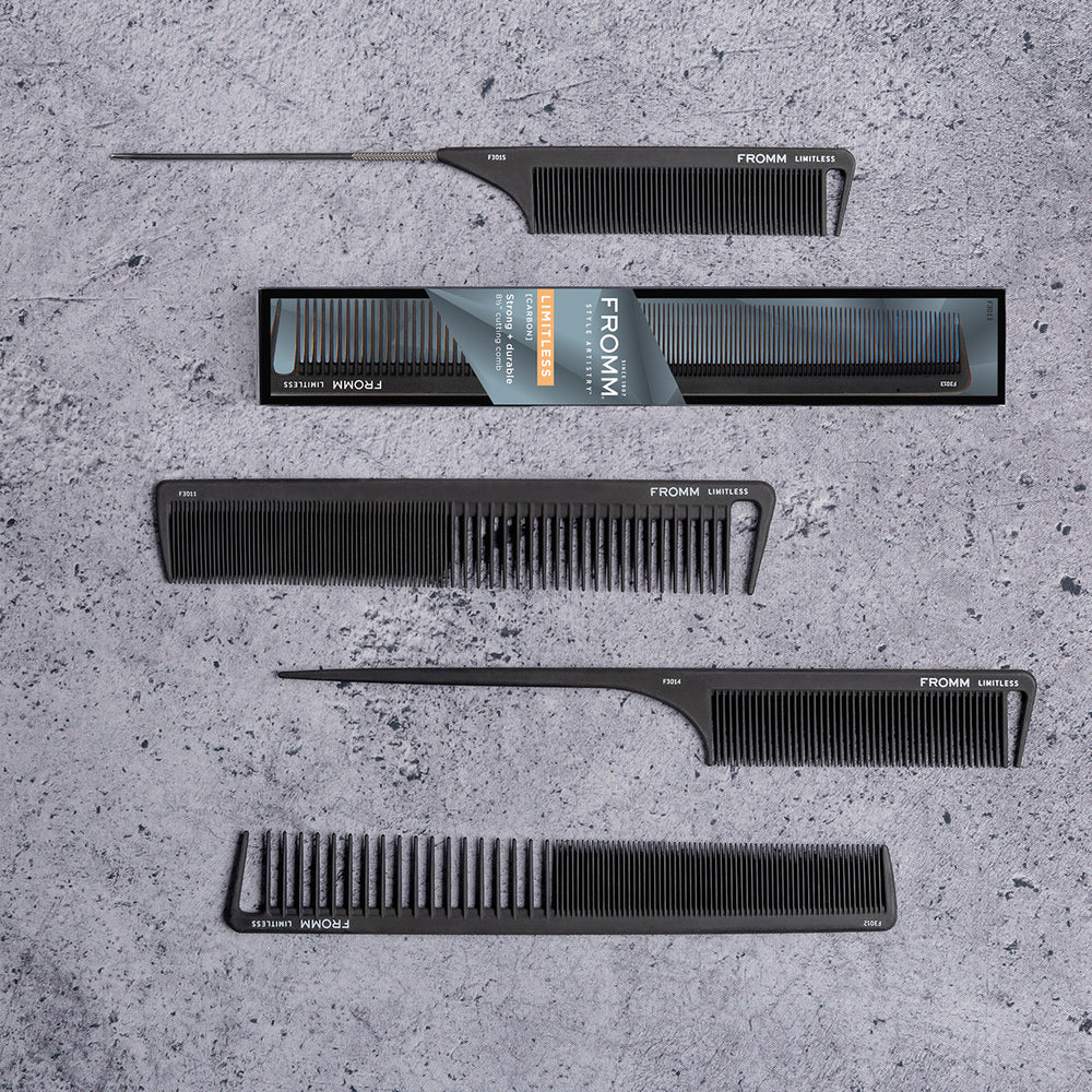 Fromm Limitless carbon cutting comb black 7.5 inch