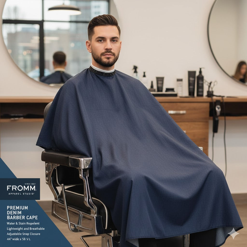 Fromm Studio Premium Denim Barber Cape
