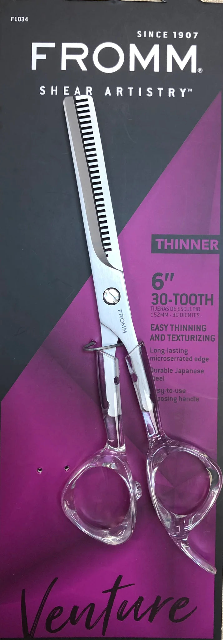 Fromm Venture Thinner Shear 6” #F1034 – Japanese Steel – Your Barber ...