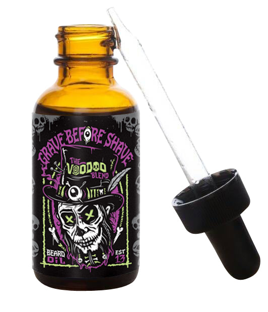 Grave Before Shave Beard Oil – 1 oz – GBSVOODOObeardoilbottle product view