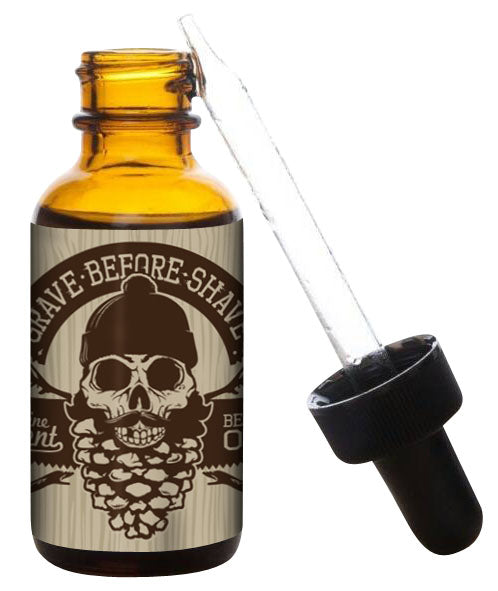 Grave Before Shave Beard Oil – 1 oz – GBS beard oil bottle product view