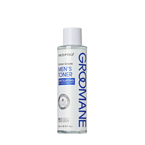 GROOMANE Men's Exfoliating Toner 8oz Razor Bump Prevention