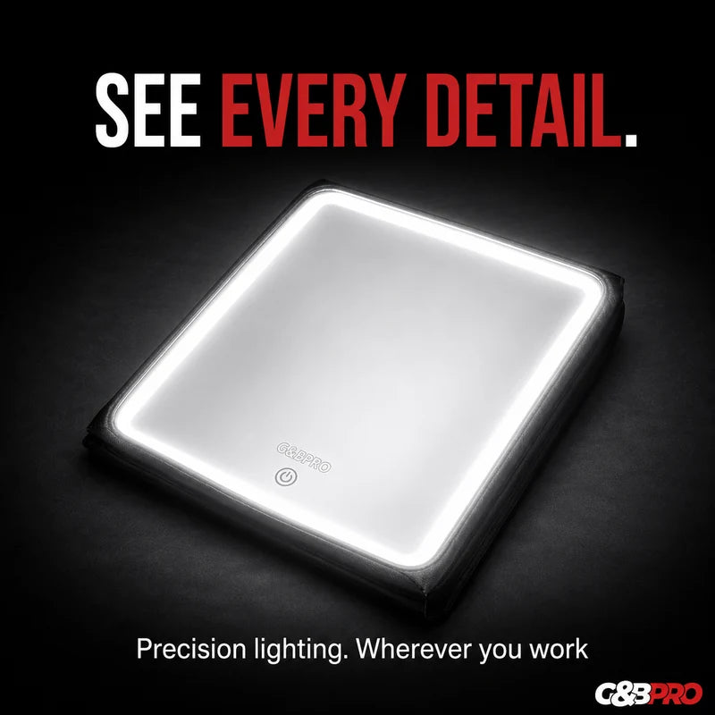 G&BPRO Ultra Bright LED Mirror – Rechargeable Barber Mirror