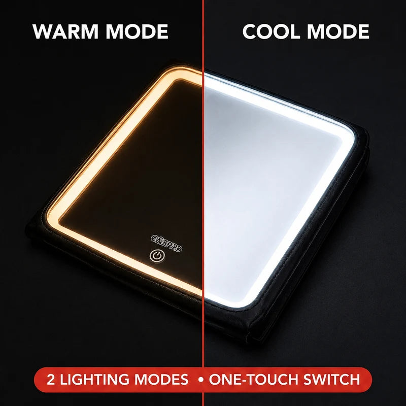 G&BPRO Ultra Bright LED Mirror – Rechargeable Barber Mirror