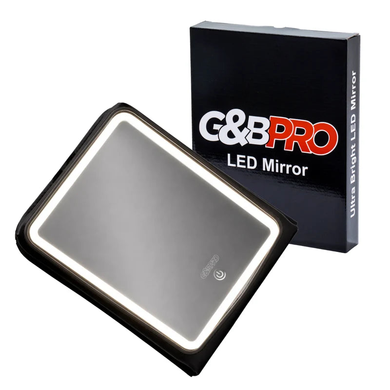 G&BPRO Ultra Bright LED Mirror – Rechargeable Barber Mirror