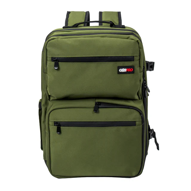 G&B PRO Cali Green full-size mobile barber workstation backpack