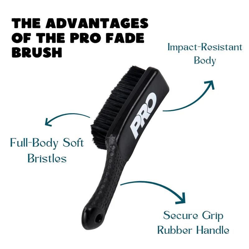 G&B Pro Fade Brush – Barber Cleaning Brush (5 Colors)