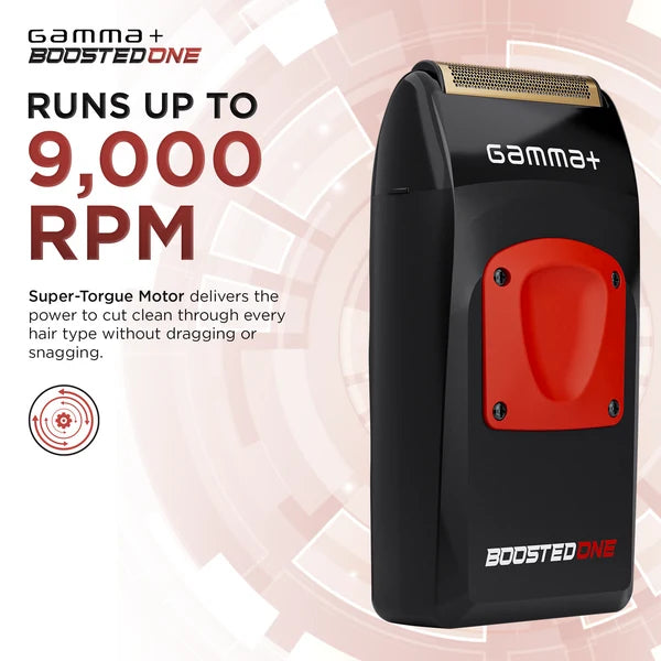 Gamma+ Boosted One Professional Single Foil Shaver #GP804B – 9,000 RPM