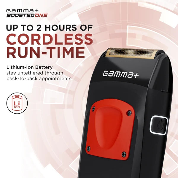 Gamma+ Boosted One Professional Single Foil Shaver #GP804B – 9,000 RPM