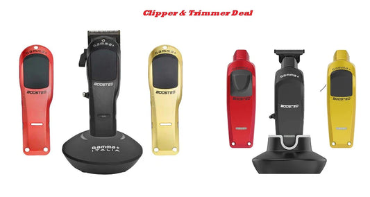 Gamma+ Boosted Super-Torque Modular Cordless Trimmer And Clipper Combo set 