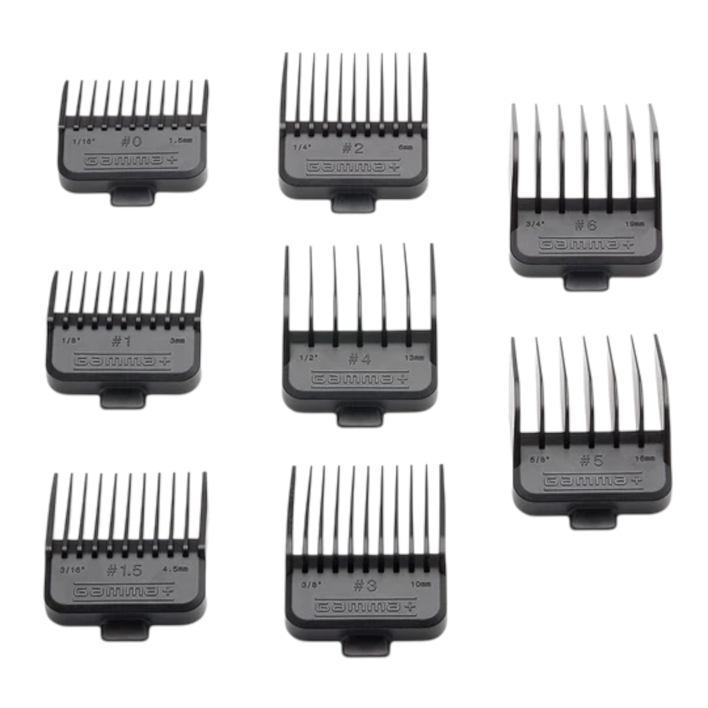 Gamma Double Magnetic Clipper Guards Black GPDMGB