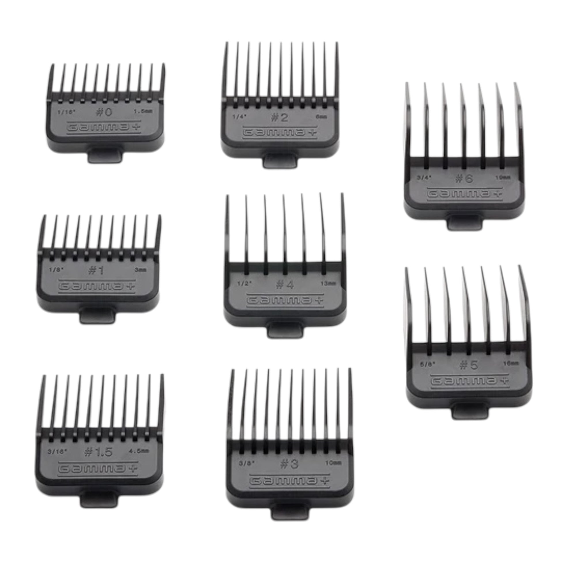 Gamma Double Magnetic Clipper Guards Black GPDMGB