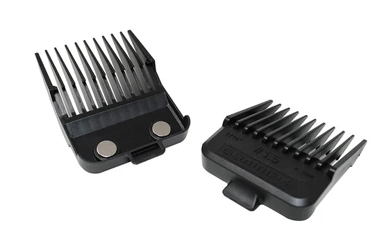 Gamma Double Magnetic Guards Black GPDMGB 8 Piece Clipper Guard Set