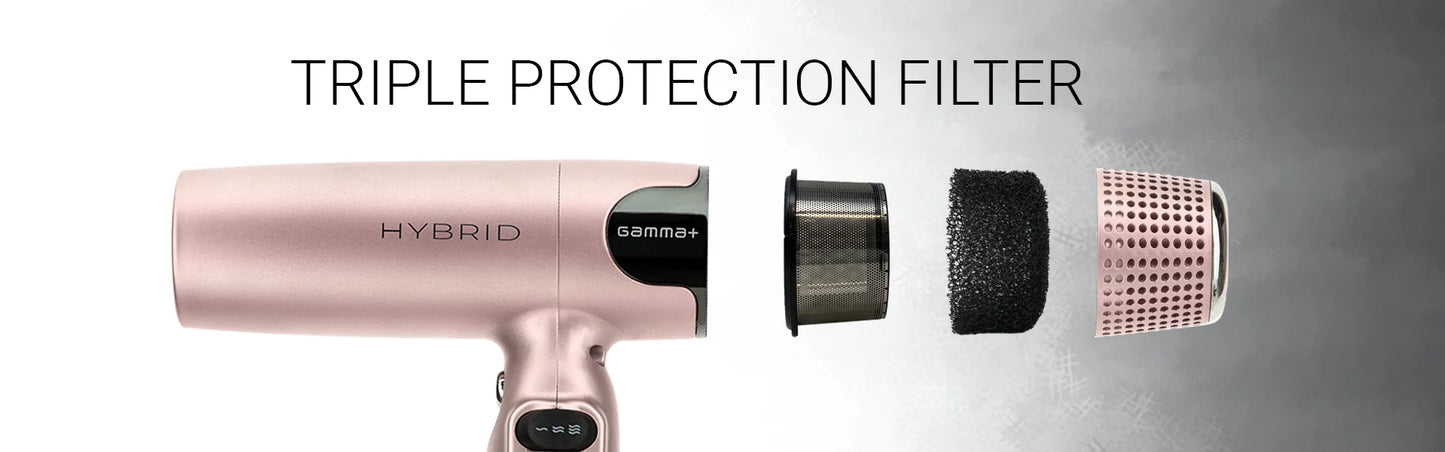 Gamma+ Hybrid Hair Dryer GP102G Professional Ionic Hair Dryer