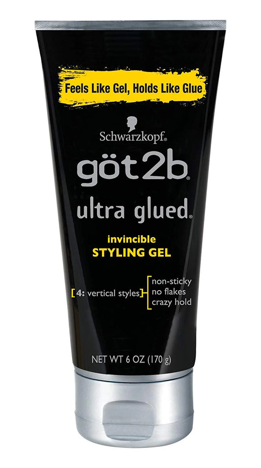 Got2b Glued Ultra Styling Gel 6oz strong hold hair styling gel
