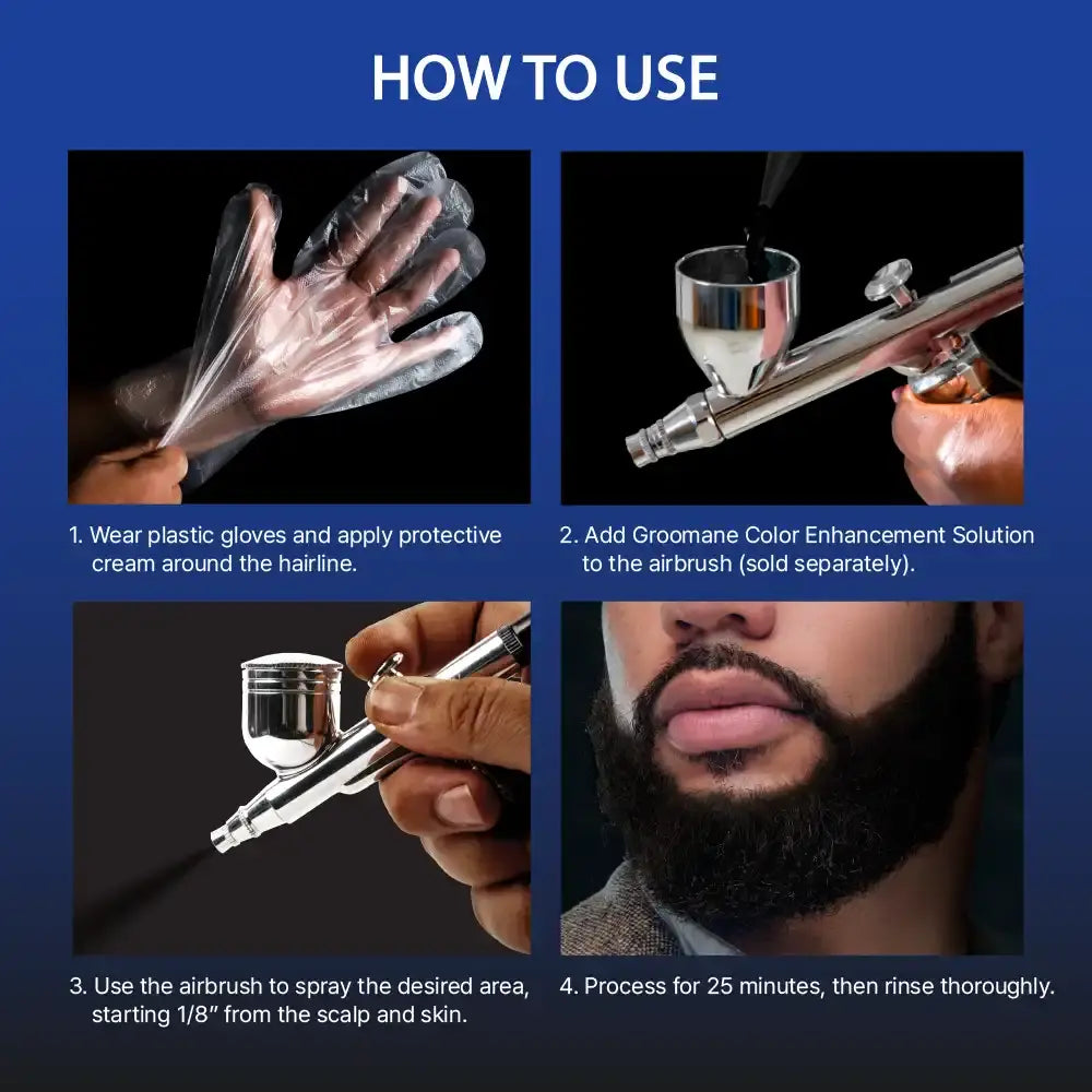 Groomane Beard Enhancement PreMixed for Airbrush 