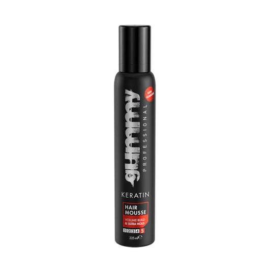 Gummy Hair Mousse Maximum Hold Shine – 225ml | Strong Hold & Shine for Men’s Styling