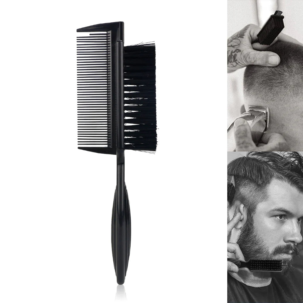 Double-sided Barber Fade Brush Combine Comb