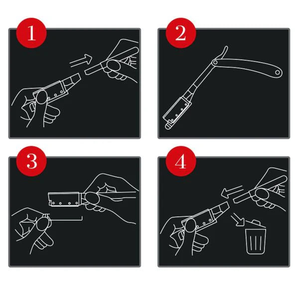 HBS disposable razor heads 100 count with free handle