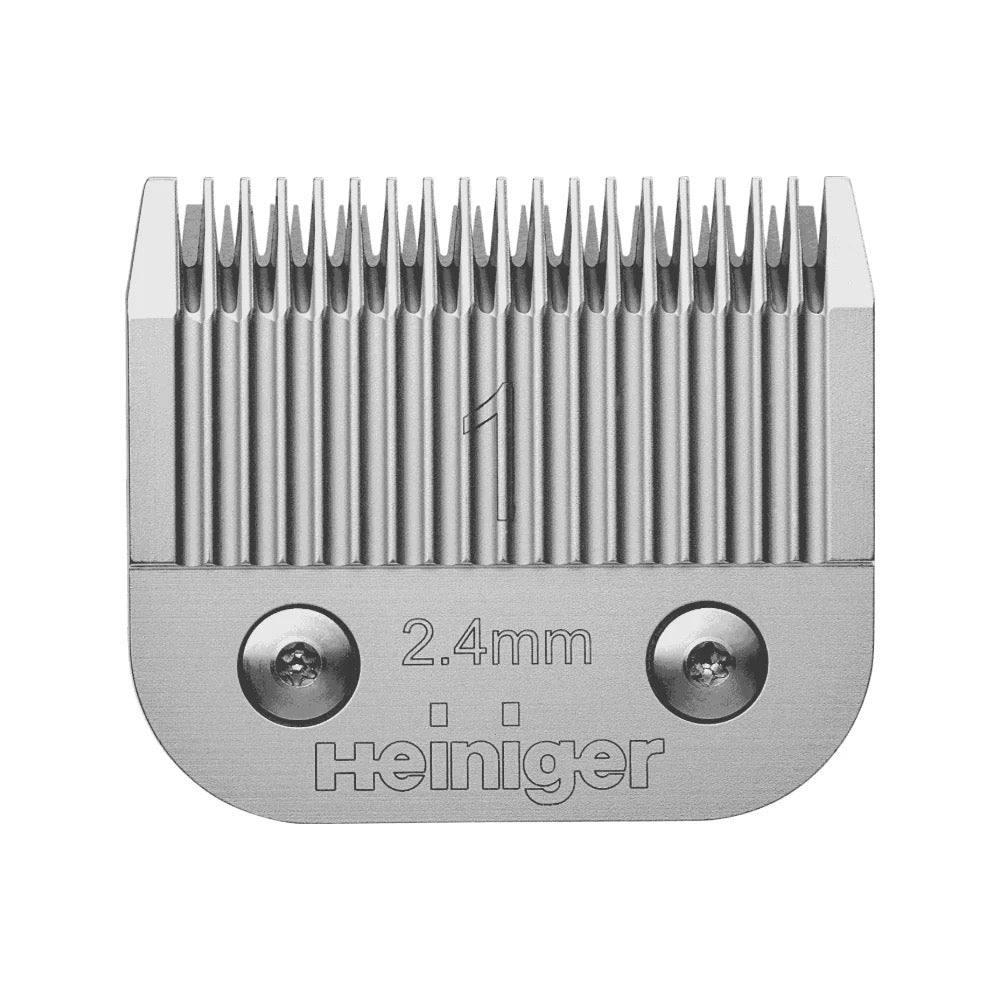 Heiniger Size 1 detachable clipper blade 2.4mm Swiss precision