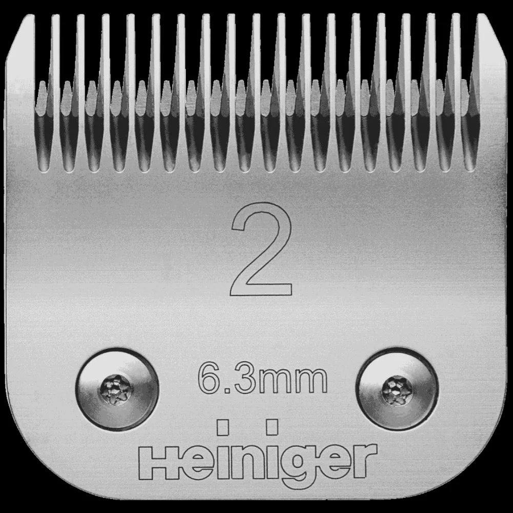 Heiniger Size 2 detachable clipper blade 6.3mm Swiss precision