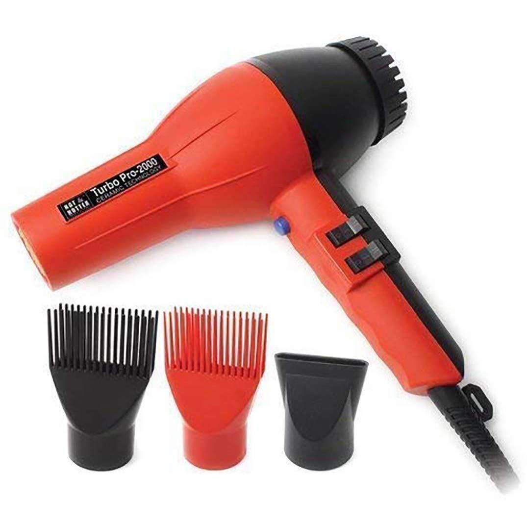 Hot & Hotter Turbo Pro 2000 Hair Dryer #5839 Professional Ceramic Hair Dryer