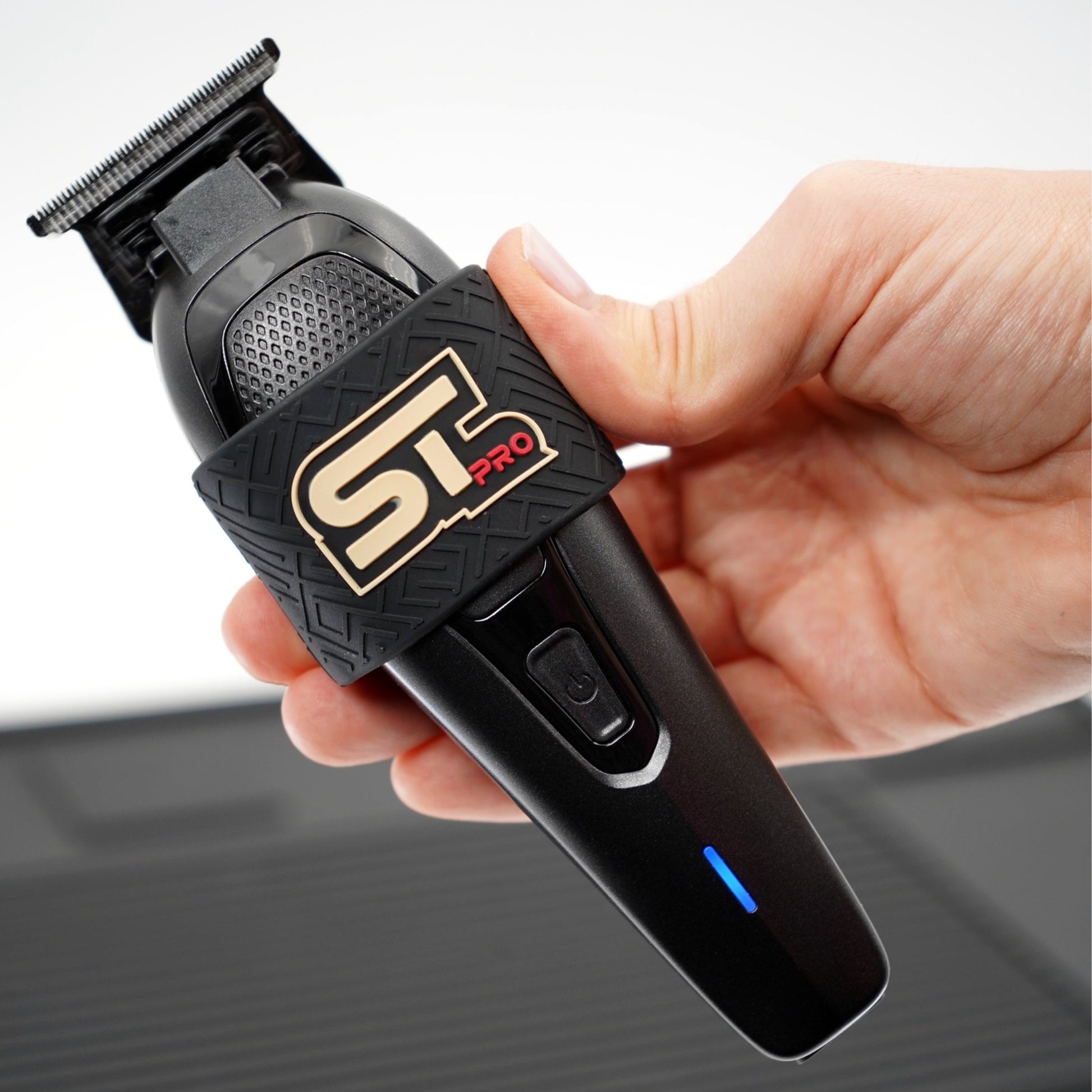 Supreme Trimmer clipper grips – silicone grip installed on a barber tool, gallery view 8
