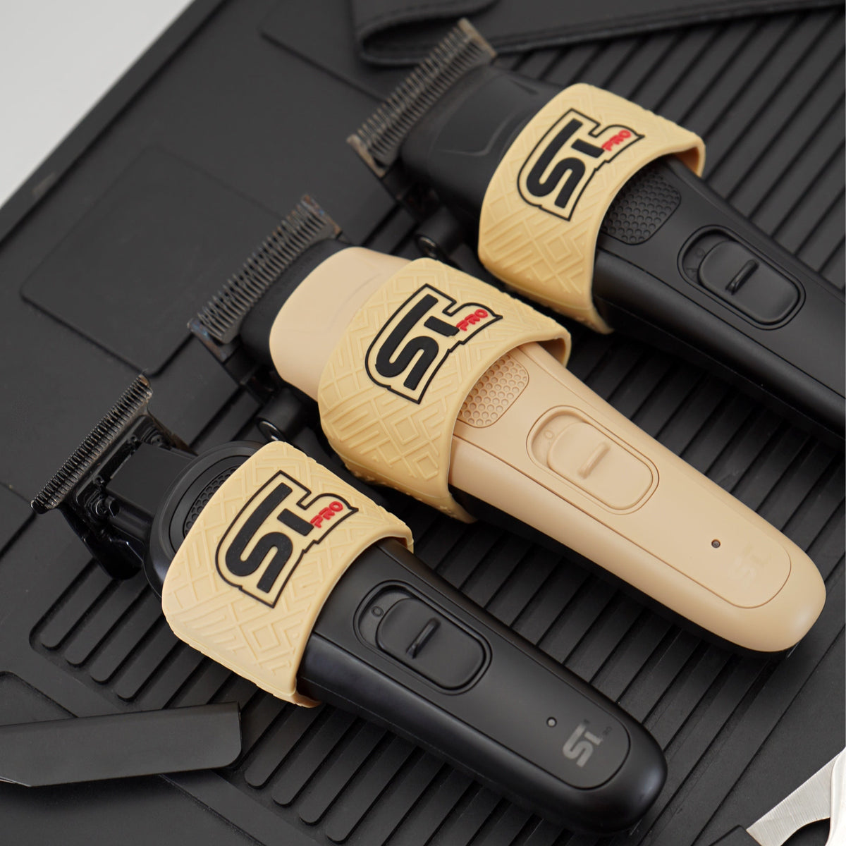 Supreme Trimmer clipper grips – silicone grip installed on a barber tool, gallery view 5