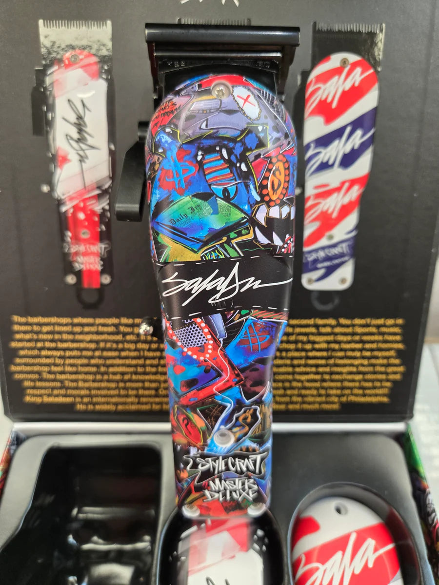 STYLECRAFT REBEL SUPER-TORQUE MODULAR CORDLESS CLIPPER W/ ECHO BLADE - KING SALADEEN LIMITED EDITION