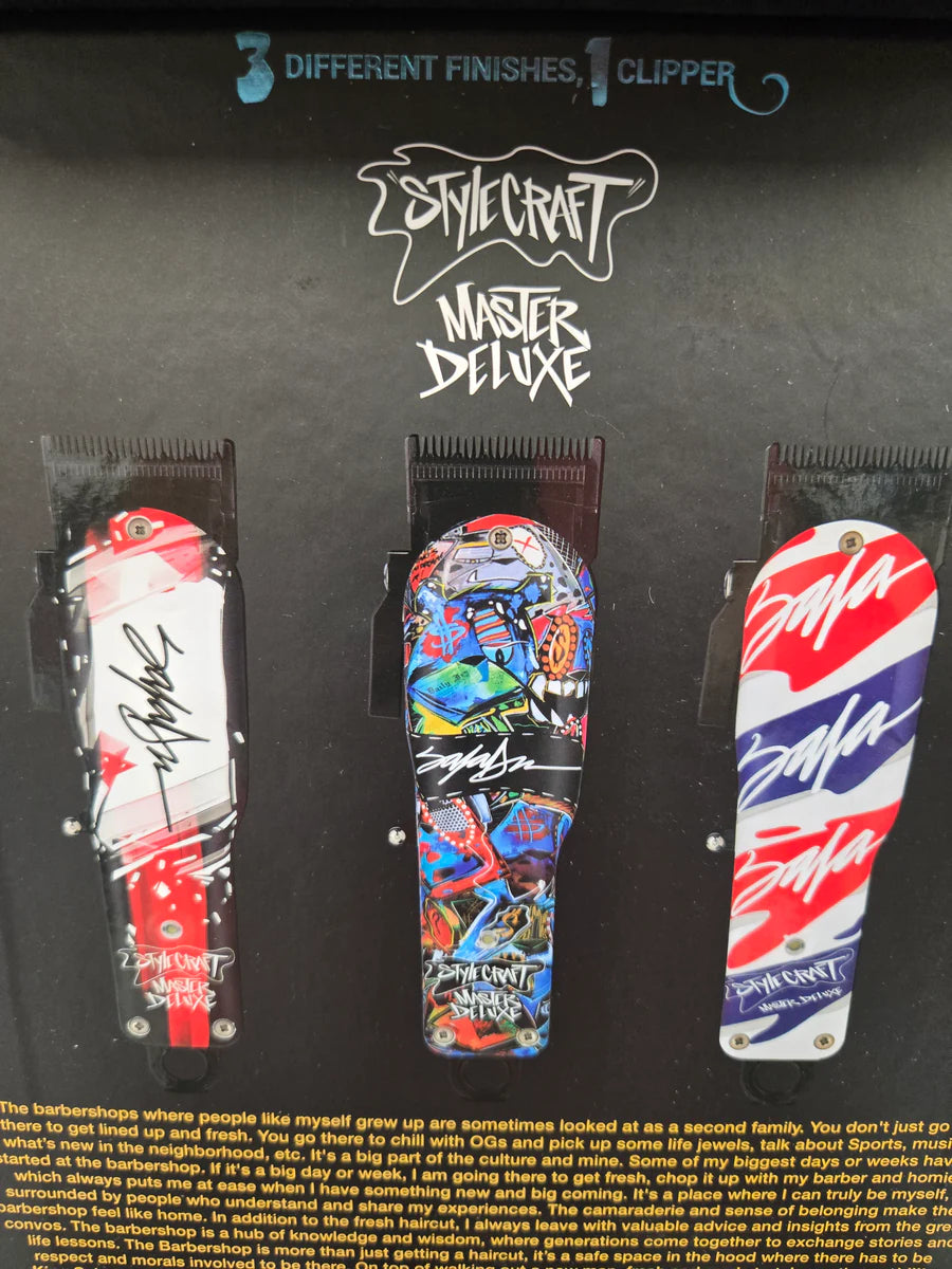 STYLECRAFT REBEL SUPER-TORQUE MODULAR CORDLESS CLIPPER W/ ECHO BLADE - KING SALADEEN LIMITED EDITION