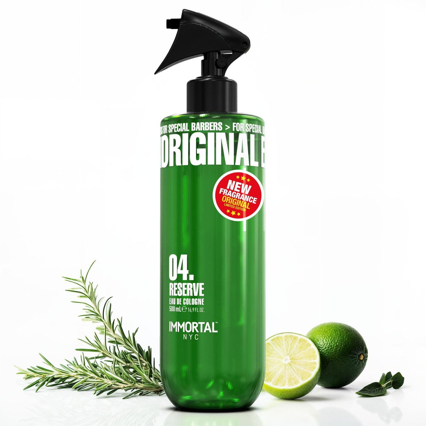 IMMORTAL Reserve 04 Eau De Cologne 16.9oz Professional Barber Fragrance