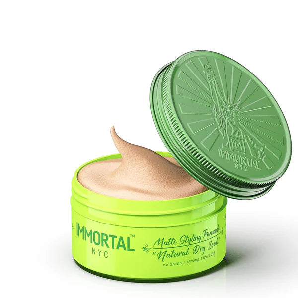 Immortal NYC Dry Matte Finish Pomade 150ml Strong Hold Matte Styling Pomade