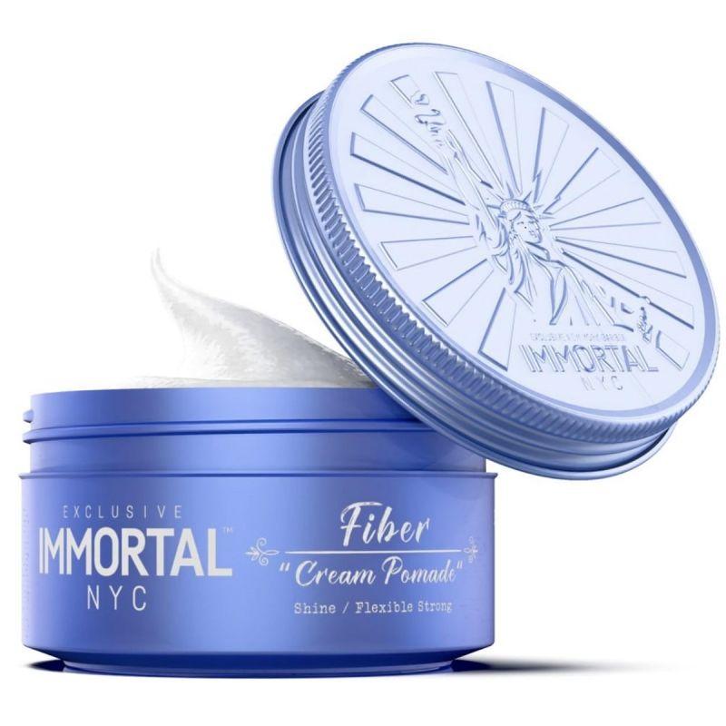 Immortal Fiber Cream Pomade Textured Hold Natural Finish Hair Styling Product..