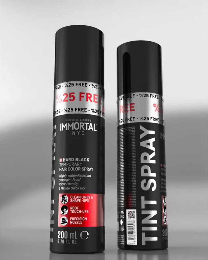 Immortal Hard Black Temporary Hair Enhancement Tint Spray 250ml