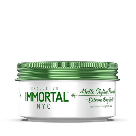 Immortal Matte Pomade Strong Hold Natural Matte Finish Hair Styling Product
