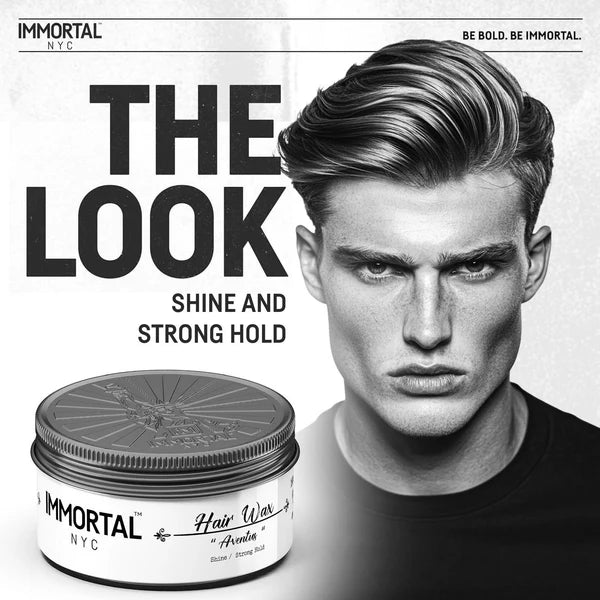 Immortal NYC Aventus Hair Wax 150ml Flexible Hold Natural Finish Styling Wax