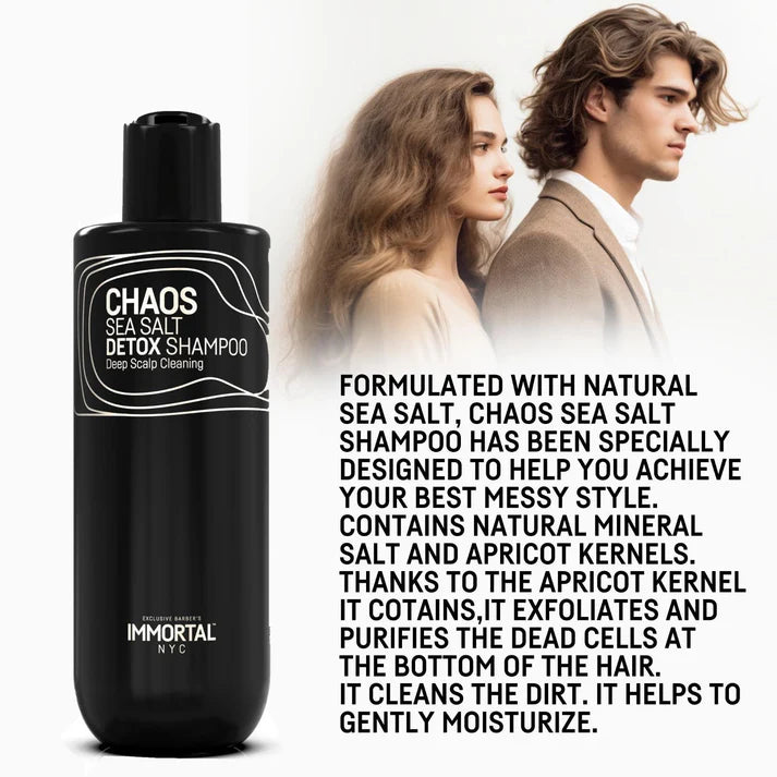 Immortal NYC Chaos Sea Salt Detox Shampoo Professional Texturizing Shampoo